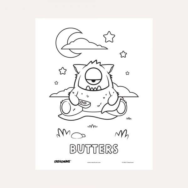 Creachums Butters Relaxing Coloring Page